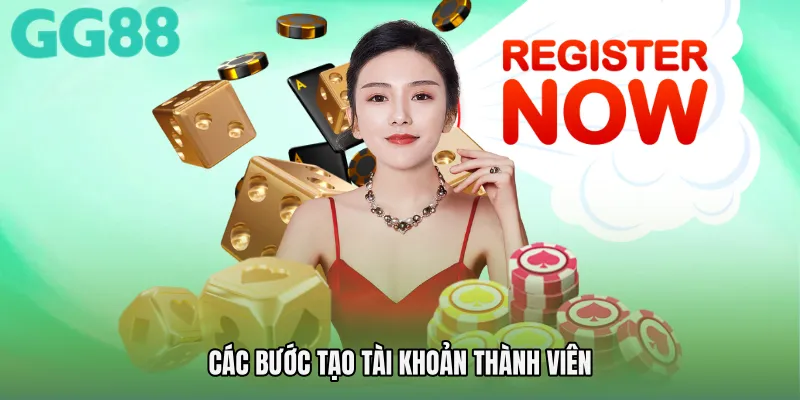 Các bước tạo tài khoản thành viên